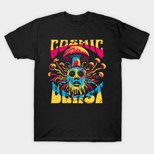 Trippy Mushroom T-Shirt by Delicious Art